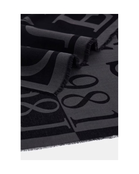 Κασκόλ Guess Oslo Scarf Jacquard AM9622MOD03 Μαύρο