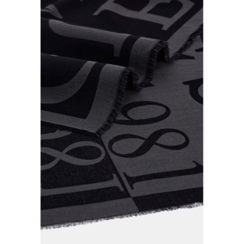 Κασκόλ Guess Oslo Scarf Jacquard AM9622MOD03 Μαύρο
