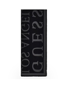 Κασκόλ Guess Oslo Scarf Jacquard AM9622MOD03 Μαύρο