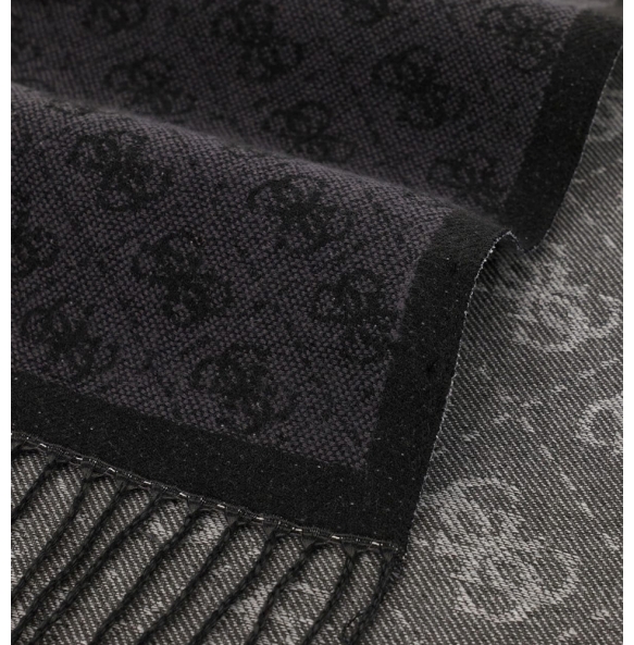 Κασκόλ GUESS Milano Jacquard AM99665POL03 Γκρι