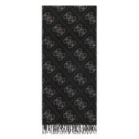 Κασκόλ GUESS Boston Jacquard AM9666POL03 Μαύρο