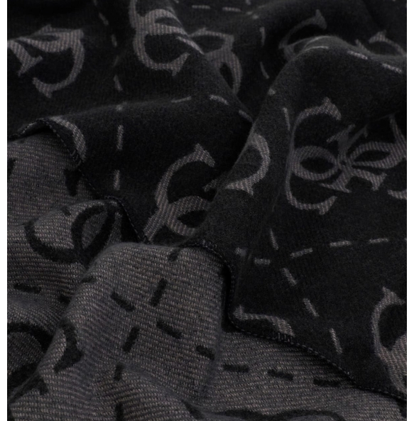 Κασκόλ GUESS Boston Jacquard AM9666POL03 Μαύρο Κασκόλ GUESS Boston Jacquard AM9666POL03 Μαύρο