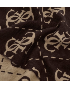 Κασκόλ GUESS Boston Jacquard AM9666POL03 Καφέ