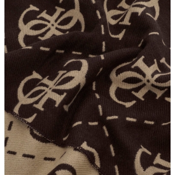 Κασκόλ GUESS Boston Jacquard AM9666POL03 Καφέ