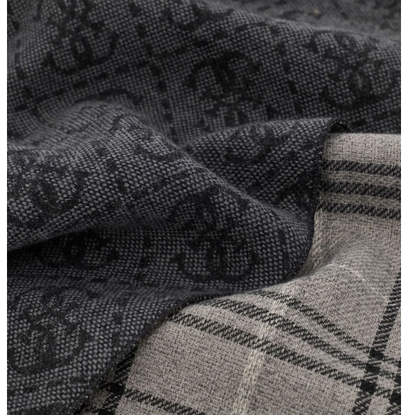 Κασκόλ GUESS Milano Scarf Jacquard AM9670POL03 Μαύρο