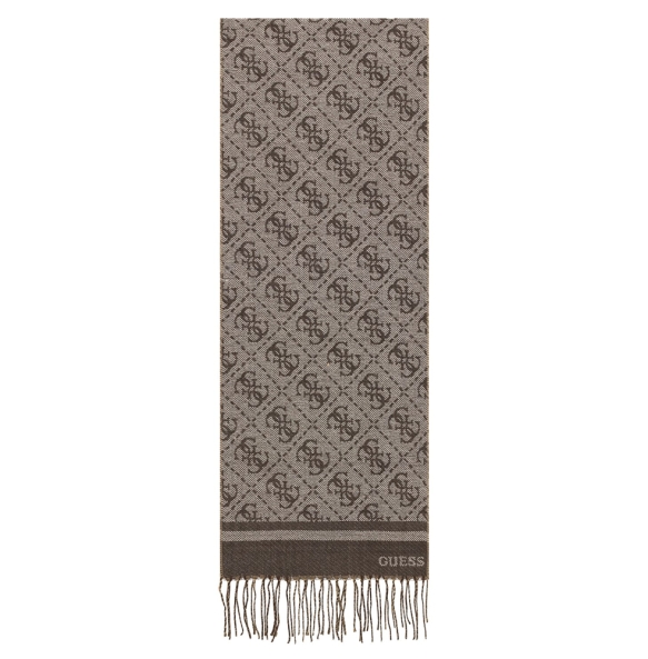 Κασκόλ GUESS Milano Scarf Jacquard AM9670POL03 Καφέ