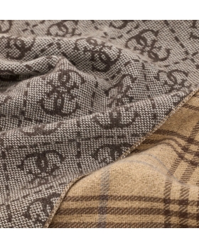 Κασκόλ GUESS Milano Scarf Jacquard AM9670POL03 Καφέ