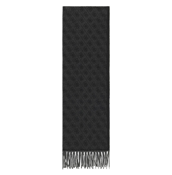 Κασκόλ GUESS Milano Scarf Jacquard AM9678POL03 Μαύρο