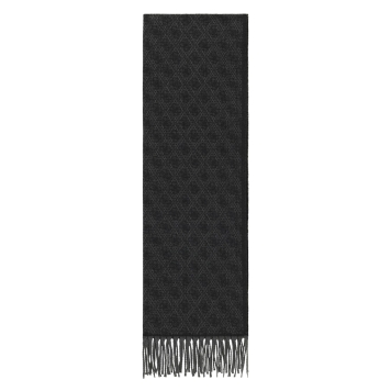 Κασκόλ GUESS Milano Scarf Jacquard AM9678POL03 Μαύρο
