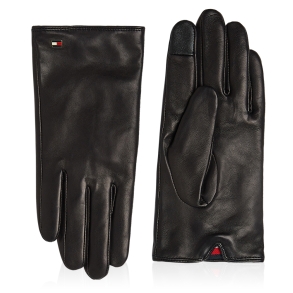 Δερμάτινα γάντια TOMMY HILFIGER 10733 Essential Μαύρο