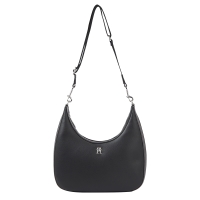 Τσάντα TOMMY HILFIGER ΤΗ Essential Shoulder Monogram Bag 15723 Μαύρο