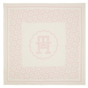 Φουλάρι TOMMY HILFIGER TH Linen Monogram 16029 Ροζ