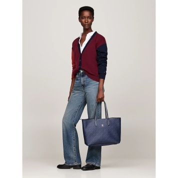 Τσάντα  TOMMY HILFIGER TH Monoplay Laptop Tote 16441 Μπλε