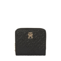 Πορτοφόλι TOMMY HILFIGER Embossed Zip-Around 16580 Μαύρο