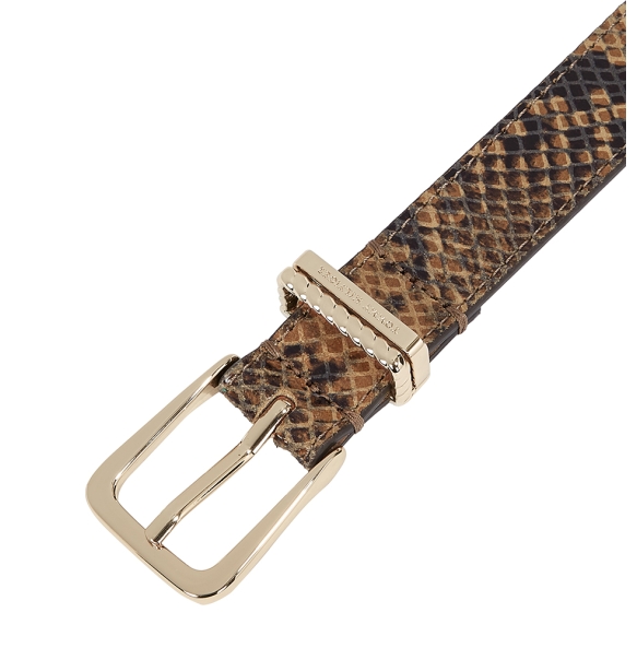 Ζώνη TOMMY HILFIGER TH Snake Print Leather Belt 16610 Πύθωνα