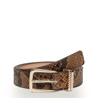 Ζώνη TOMMY HILFIGER TH Snake Print Leather Belt 16610 Πύθωνα