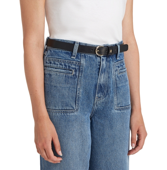 Ζώνη TOMMY HILFIGER TH Monogram Essential 2.5 16836 Μαύρο