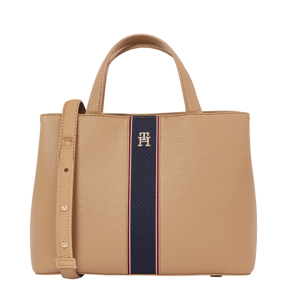 Τσάντα TOMMY HILFIGER TH Monogram Satchel 16873 Μπεζ