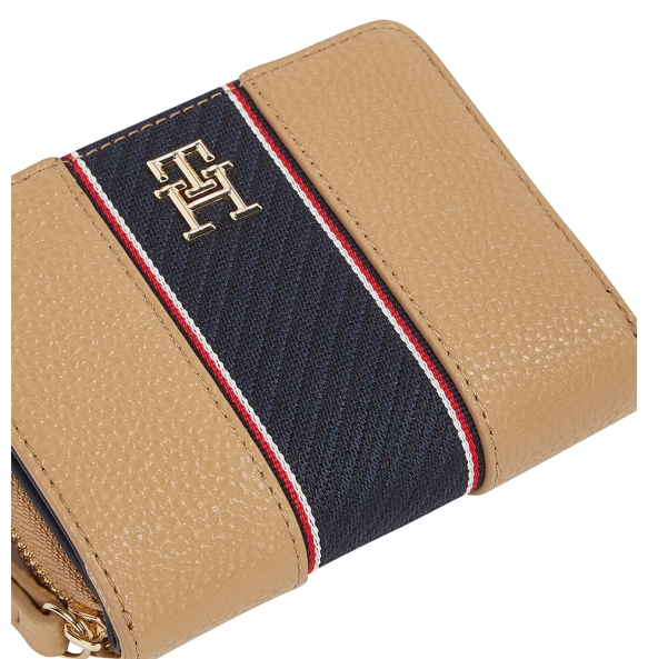 Πορτοφόλι TOMMY HILFIGER TH Monogram Zip-Around 16924 Μπεζ