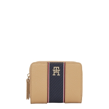 Πορτοφόλι TOMMY HILFIGER TH Monogram Zip-Around 16924 Μπεζ