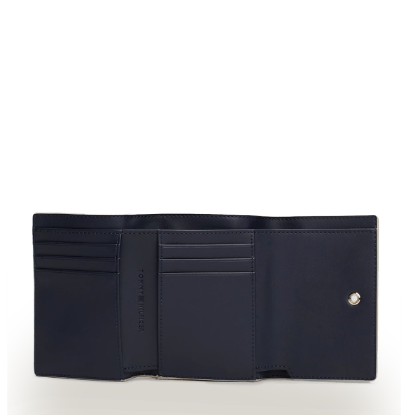 Πορτοφόλι TOMMY HILFIGER TH Her Med Flap Mono Wallet 17040 Μπεζ