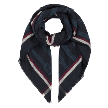 Φουλάρι TOMMY HILFIGER Essential Flag Jacquard Square 17351 Μπλε