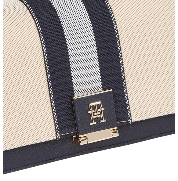 Τσάντα TOMMY HILFGER Heritage Canvas Crossbody Bag 17404 Μπλε