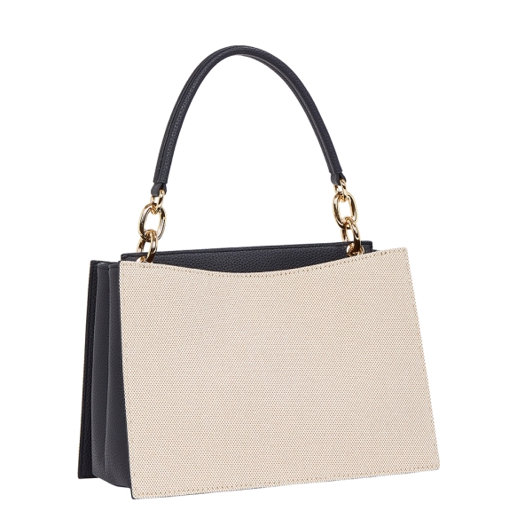 Τσάντα TOMMY HILFGER TH Mini Tote Canvas Stripe 17435 Μπλε