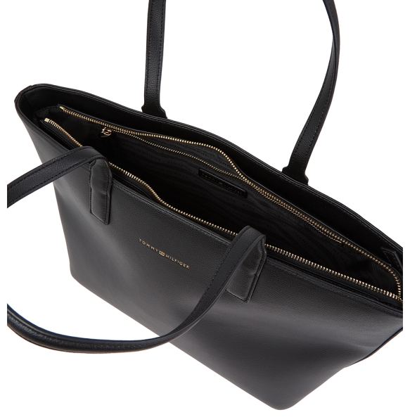 Τσάντα TOMMY HILFIGER TH Logotape Tote Bag 17449 Μαύρο