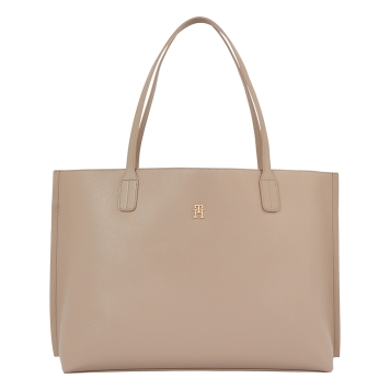 Τσάντα TOMMY HILFIGER TH Monogram Distinct Tote 17461 Μπεζ