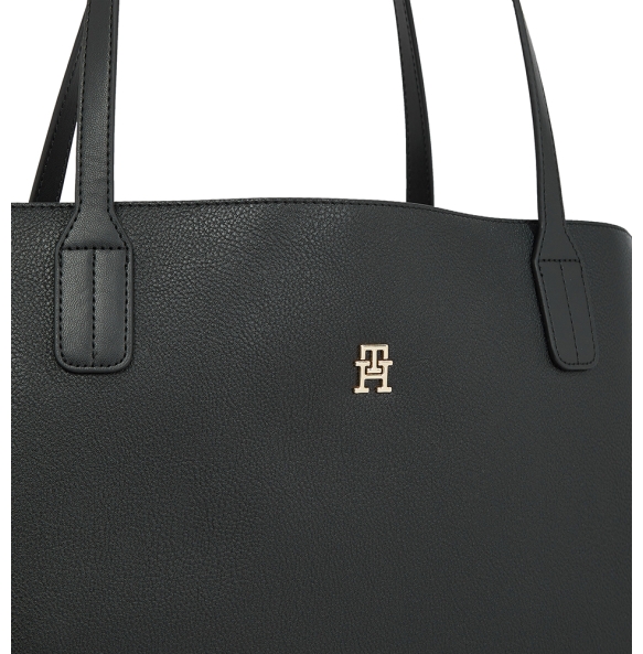 Τσάντα TOMMY HILFIGER TH Monogram Distinct Tote 17461 Μαύρο