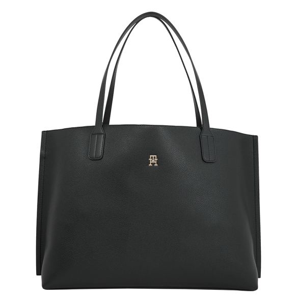 Τσάντα TOMMY HILFIGER TH Monogram Distinct Tote 17461 Μαύρο