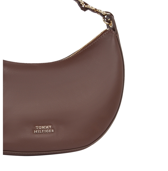 Τσάντα TOMMY HILFIGER Moon Leather Crossover 17467 Καφέ
