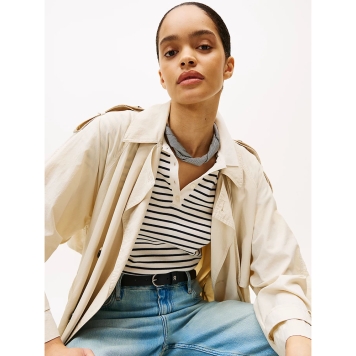 Φουλάρι TOMMY HILFIGER TH Elevated Flag Silk 17629 Μπλε