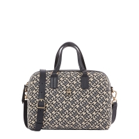 Τσάντα TOMMY HILFIGER TH Jacquard Med Duffle17633 Μπλε