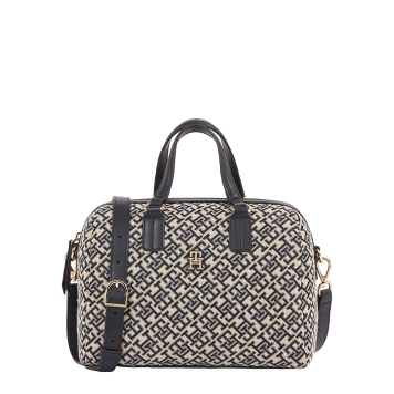 Τσάντα TOMMY HILFIGER TH Jacquard Med Duffle17633 Μπλε