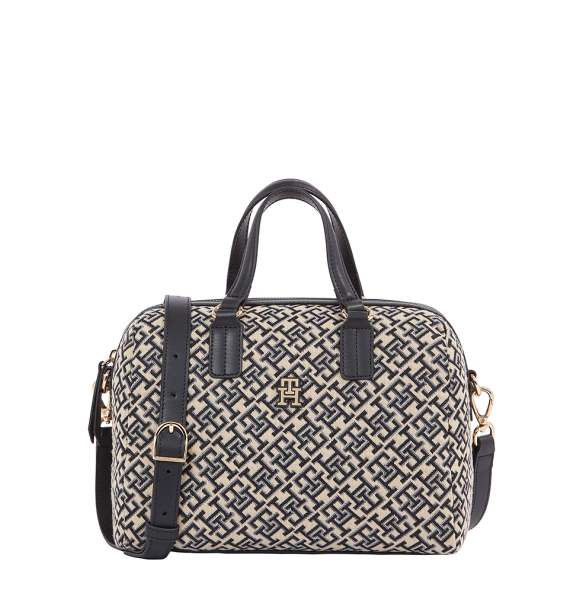 Τσάντα TOMMY HILFIGER TH Jacquard Med Duffle17633 Μπλε