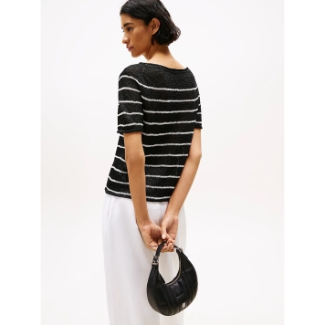 Τσάντα TOMMY HILFIGER TH Feminine Moon 17635 Μαύρο