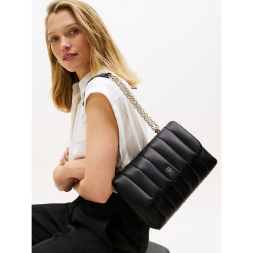 Τσάντα TOMMY HILFIGER TH Grace Medium Crossover 17669 Μαύρο