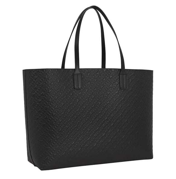 Τσάντα TOMMY HILFIGER TH Icon Monogram Tote Bag 17687 Μαύρο