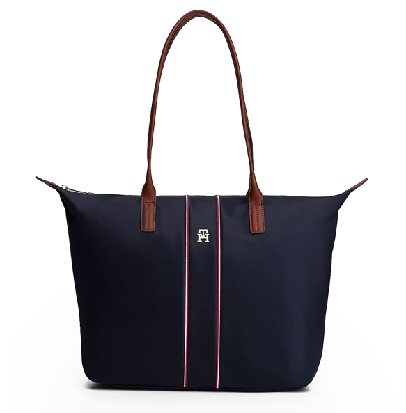 Τσάντα TOMMY HILFIGER TH Popette Monogram Tote 17706 Μπλε