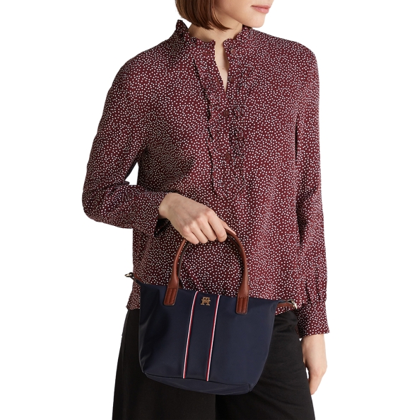 Τσάντα TOMMY HILFIGER Popette Mini Tote 17707 Μπλε