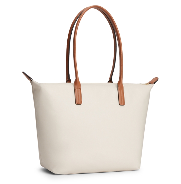 Τσάντα TOMMY HILFIGER TH Popette Monogram Tote 17711 Μπεζ