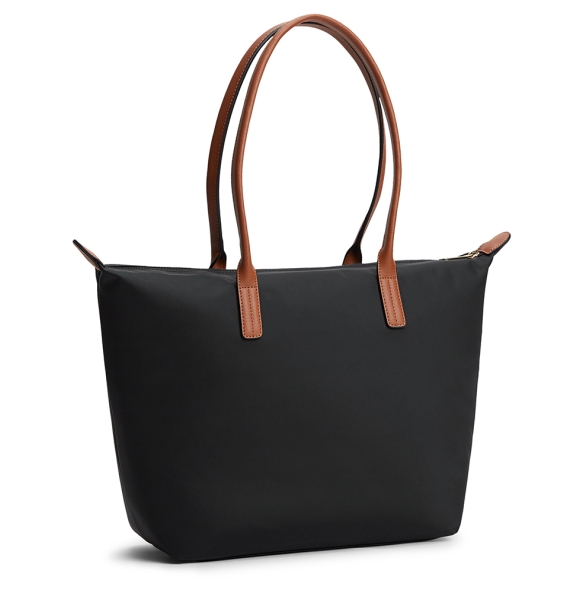 Τσάντα TOMMY HILFIGER TH Popette Monogram Tote 17711 Μαύρο