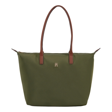 Τσάντα TOMMY HILFIGER TH Popette Monogram Tote 17711 Πράσινο