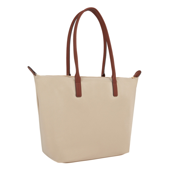 Τσάντα TOMMY HILFIGER TH Popette Monogram Tote 17711 Μπεζ