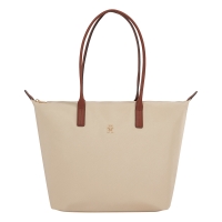 Τσάντα TOMMY HILFIGER TH Popette Monogram Tote 17711 Μπεζ