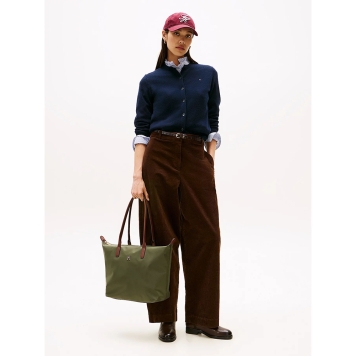 Τσάντα TOMMY HILFIGER TH Popette Monogram Tote 17711 Πράσινο