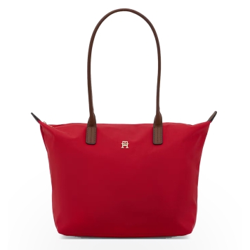 Τσάντα TOMMY HILFIGER TH Popette Monogram Tote 17711 Κόκκινο