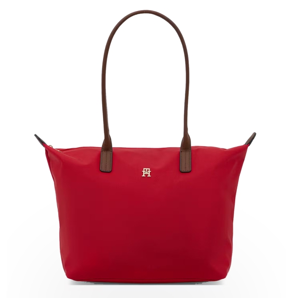 Τσάντα TOMMY HILFIGER TH Popette Monogram Tote 17711 Κόκκινο
